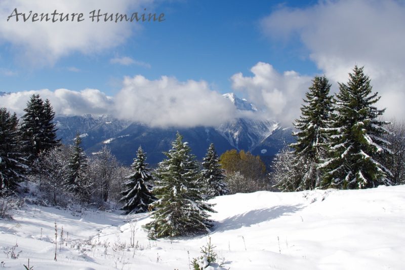 Journée raquettes dans le Beaufortain