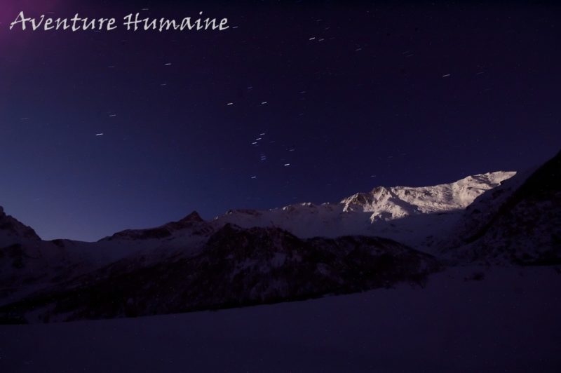 Nocturne à raquettes en Vanoise