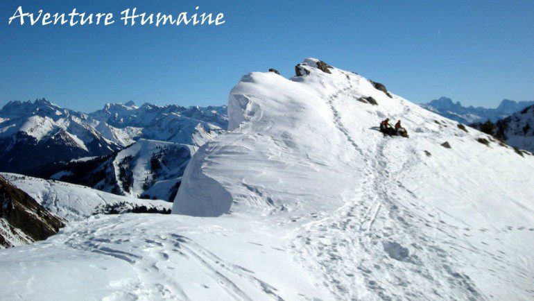 Repas pique-nique sur une crête des Aravis