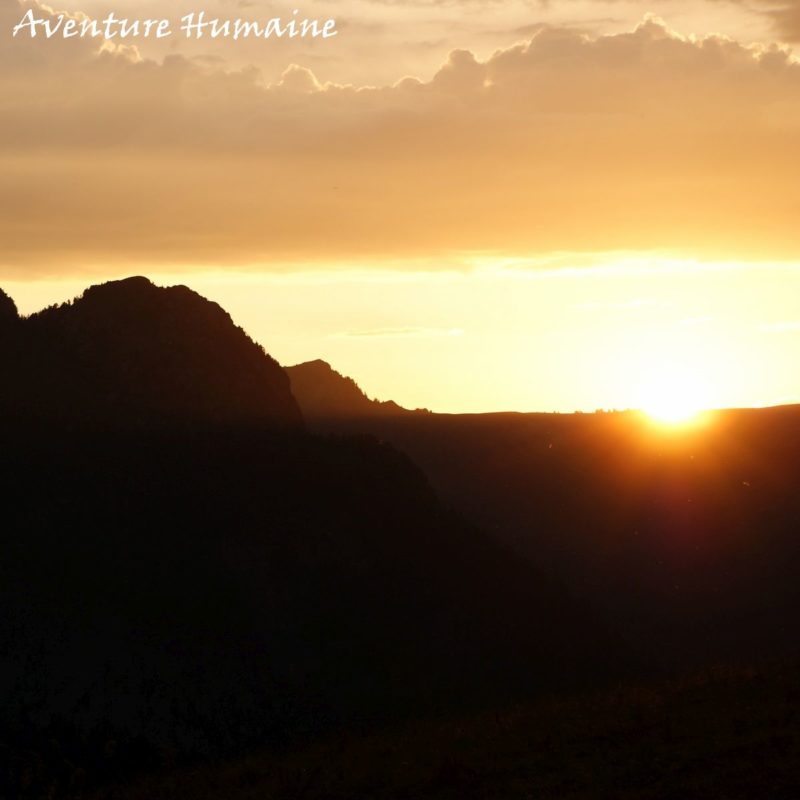 Randonnée coucher de soleil