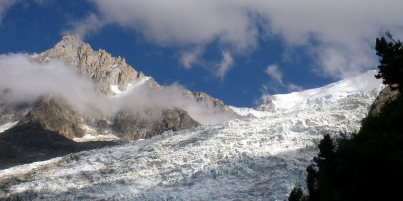 Randonnée sportive à la jonction - massif du Mont-Blanc, Alpes