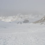 Le départ de Pré-Peyret sous la brume